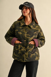Woodland Quilt Camo Denim Jacket in Camouflage - product photo 3