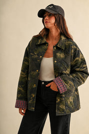 Woodland Quilt Camo Denim Jacket in Camouflage - product photo 4