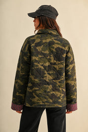Woodland Quilt Camo Denim Jacket in Camouflage - product photo 5