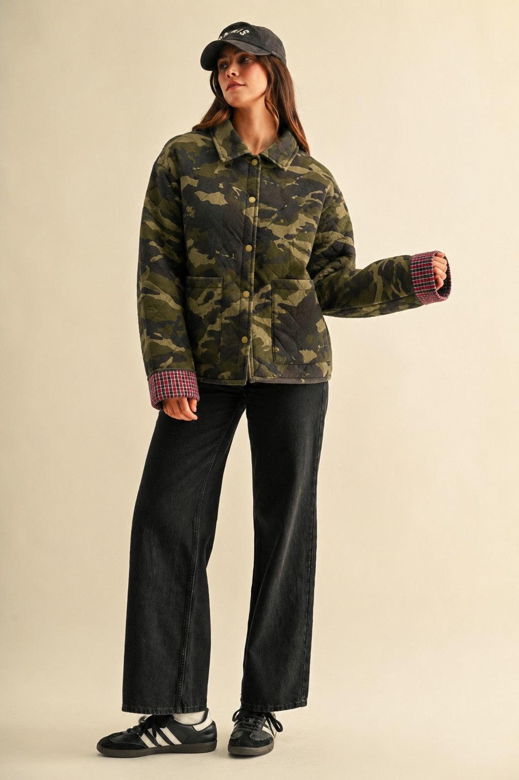 Woodland Quilt Camo Denim Jacket in Camouflage - product photo 6