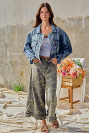 Woodland Ruffle Denim Bloomer Pants in Camouflage - product photo 12
