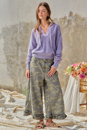 Woodland Ruffle Denim Bloomer Pants in Camouflage - product photo 15