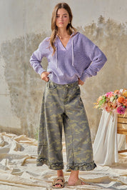 Woodland Ruffle Denim Bloomer Pants in Camouflage - product photo 16