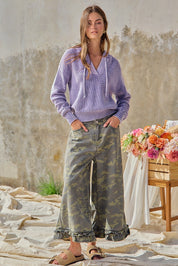 Woodland Ruffle Denim Bloomer Pants in Camouflage - product photo 18