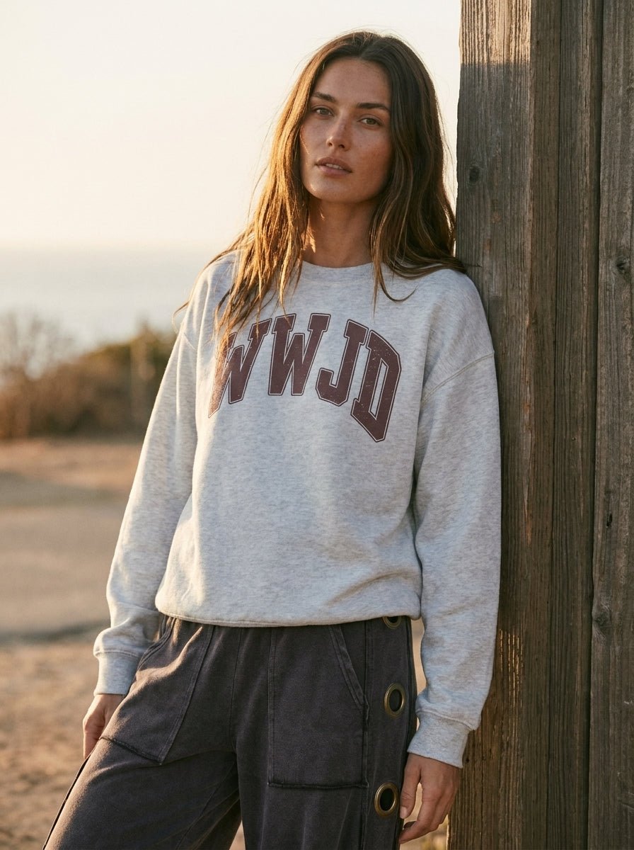 WWJD Oversized Graphic Sweatshirt - Westly