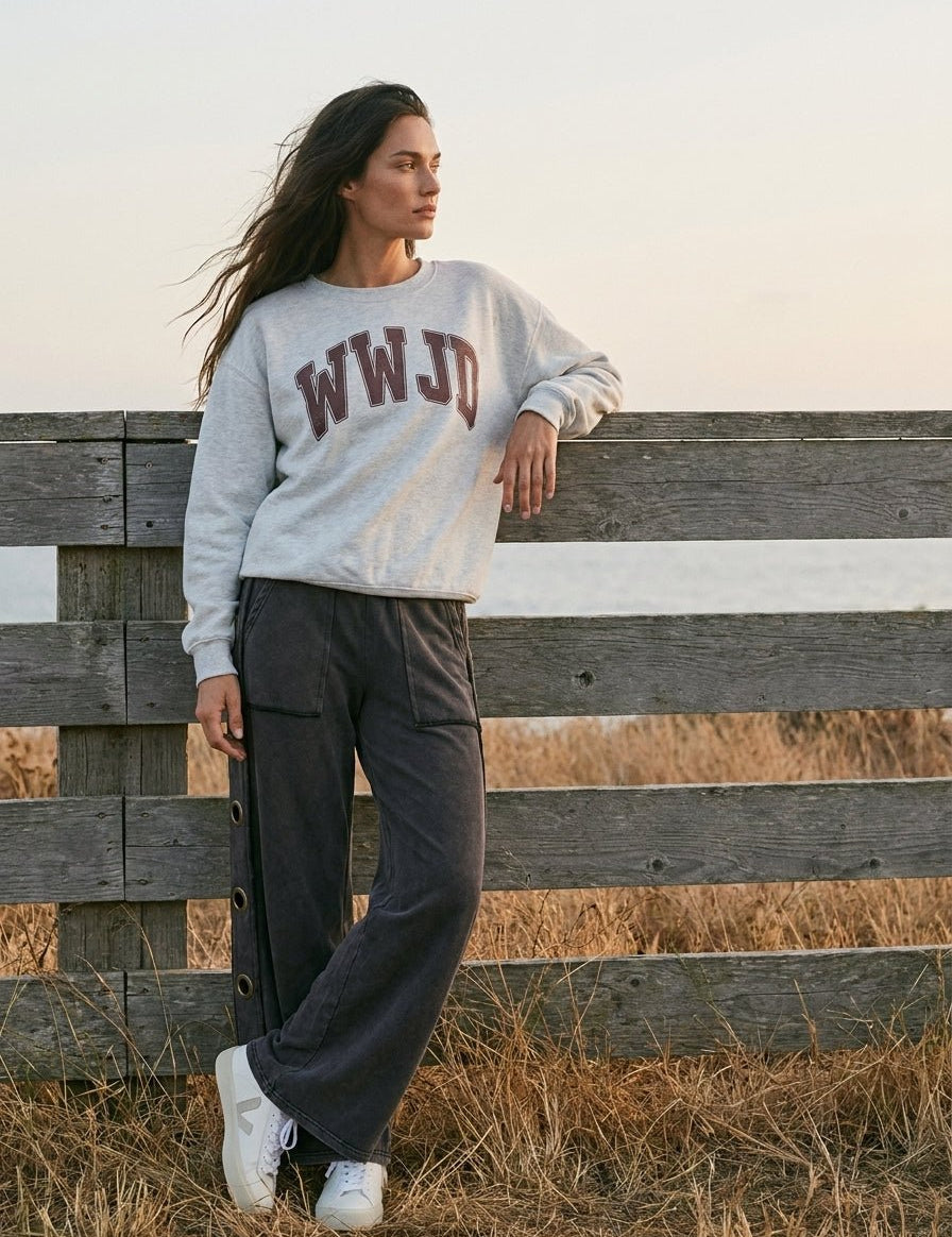 WWJD Oversized Graphic Sweatshirt - Westly