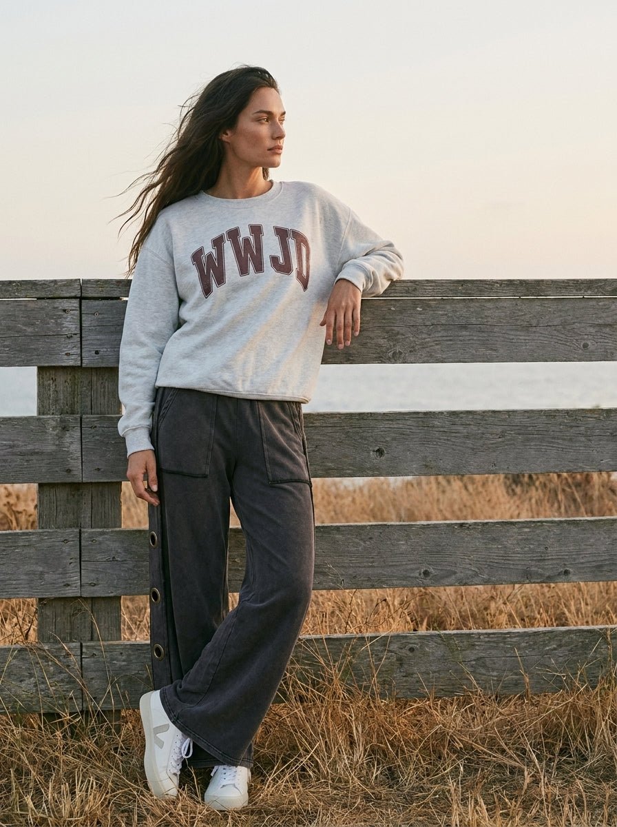 WWJD Oversized Graphic Sweatshirt - Westly