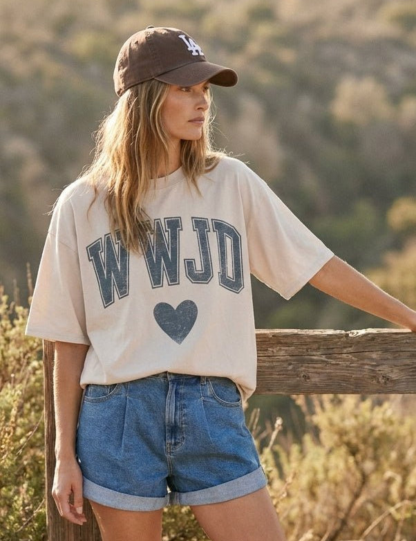 WWJD Oversized Graphic Tee - Westly