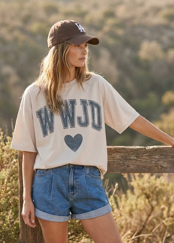 WWJD Oversized Graphic Tee - Westly