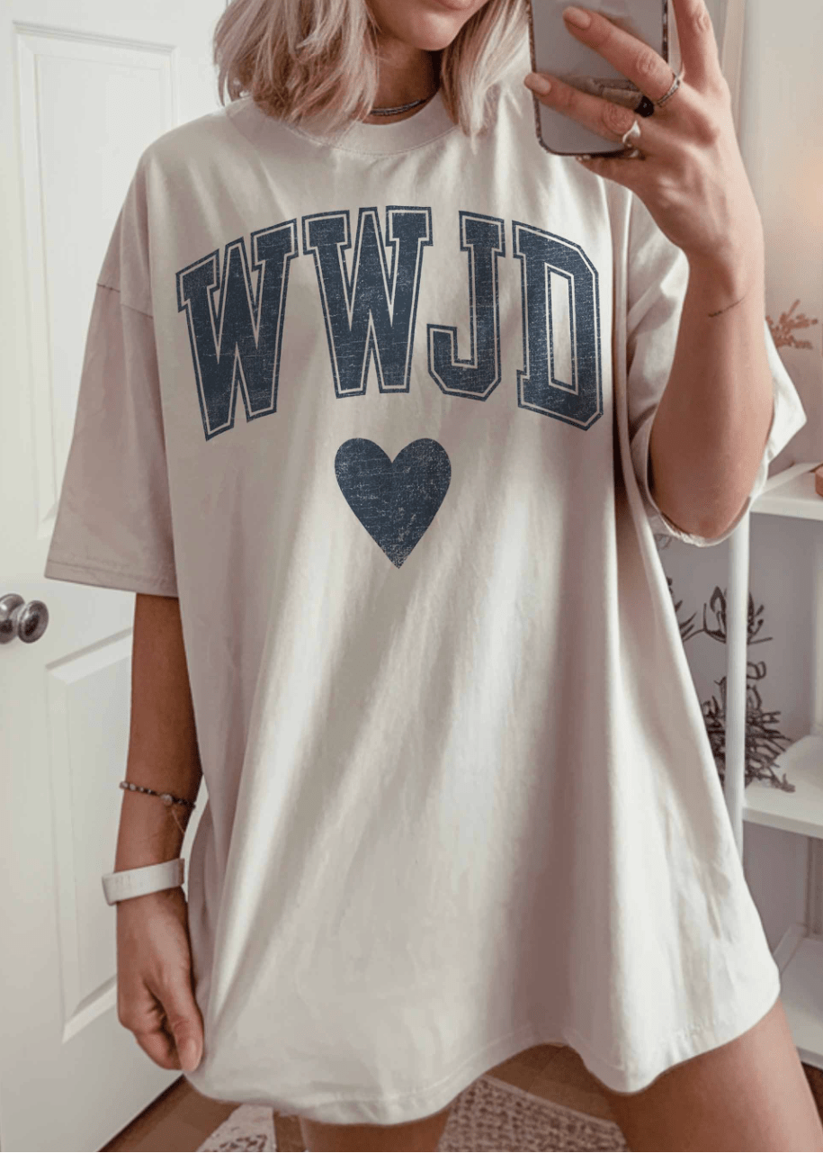 WWJD Oversized Graphic Tee - Westly