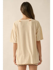 Y’all Graphic Distressed Tee - Westly