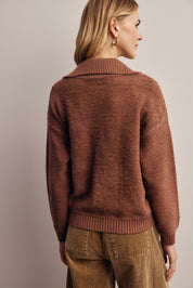 Yearbook Textured Quarter-Zip Sweater - Westly