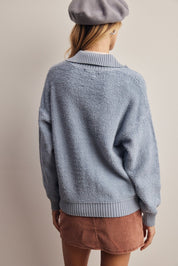 Yearbook Textured Quarter-Zip Sweater - Westly