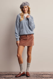 Yearbook Textured Quarter-Zip Sweater - Westly