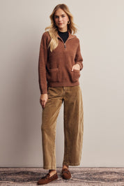 Yearbook Textured Quarter-Zip Sweater - Westly